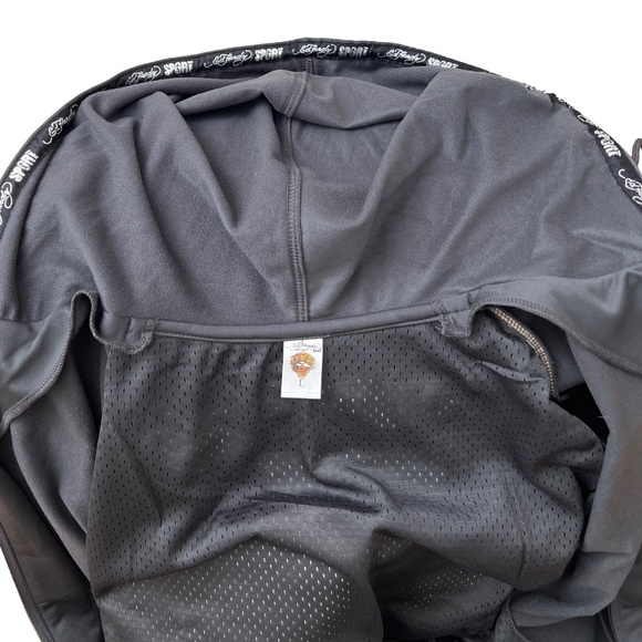 Ed Hardy Vintage Sport Embroidered Tiger Zip Jacket Hoodie - Picture 8 of 11